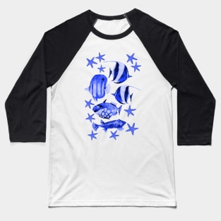 underwater paradise blue Baseball T-Shirt